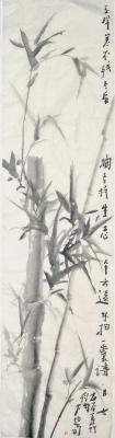 Chinese Brush Painting - Romance With Bamboo 7 - Chinese Ink On Rice Paper