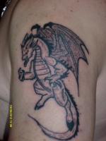 Flying Dragon - Tattoos Drawings - By Jules Tattoos, Animals Drawing Artist