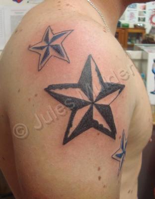 Tattoos - Broken Tribal Stars - Tattoos