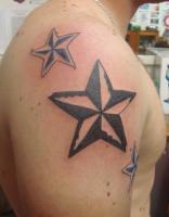 Broken Tribal Stars - Tattoos Drawings - By Jules Tattoos, Stars Drawing Artist