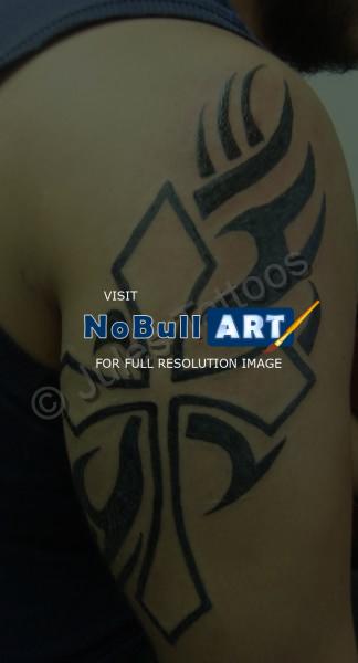Tattoos - Tribal Cross - Tattoos