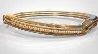 Maya  Keyshot - Golden Ring With Diamonds - Digital