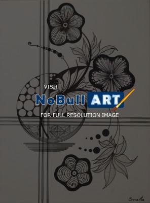 Zentangle - China Vase III - Marker And Acrylics