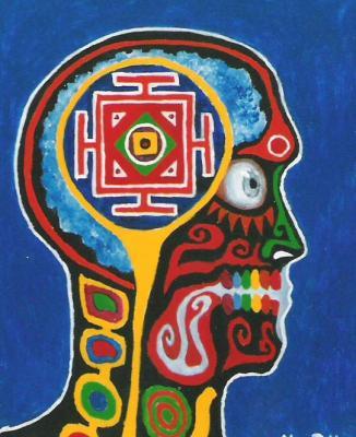 Psychedelic - The Head - Acryl