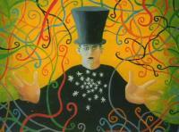Magician - Oil Paintings - By Vesa Peltonen, Psychedelic Painting Artist