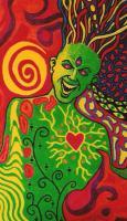 Violently Happy - Fluorescent Acryl Paintings - By Vesa Peltonen, Psychedelic Painting Artist