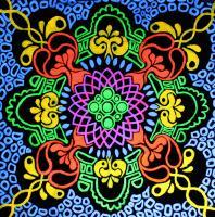 Blacklight Decoration - Mandala - Acryl