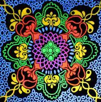 Blacklight Decoration - Mandala - Acryl