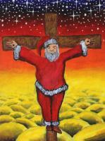 True Meaning Of Christmas - Acryl Paintings - By Vesa Peltonen, Psychedelic Painting Artist