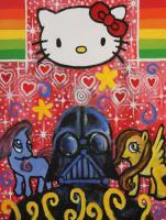 Darth Vader In Hell - Acryl Paintings - By Vesa Peltonen, Psychedelic Painting Artist