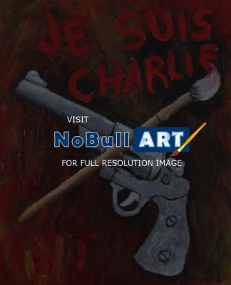 Psychedelic - Je Suis Charlie - Acryl