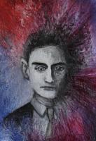 Franz Kafka - Oil Paintings - By Vesa Peltonen, Psychedelic Painting Artist