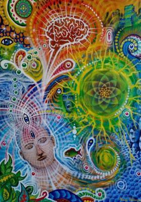 Psychedelic - My Psychedelic Brain - Acryl