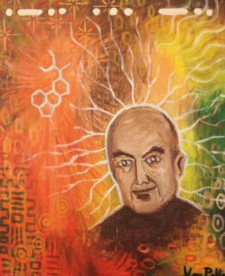 Psychedelic - Albert Hofmann - Acryl