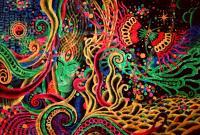 Awakening - Fluorescent Acryl Paintings - By Vesa Peltonen, Psychedelic Painting Artist