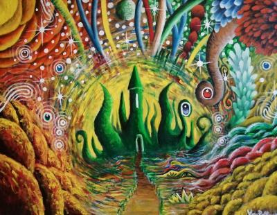 Psychedelic - Castle - Acryl