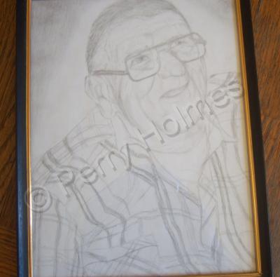 Drawings - My Old Neighbors Dad - Pencil Sketch