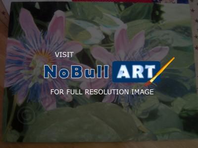 Floral - Passion Flowers - Oil Paint On Canvas