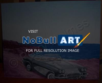 Impresionism - Corvette - Oil Paint On Canvas