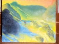 Fantasy Landscape - Too Bright - Oil Paint On Canvas