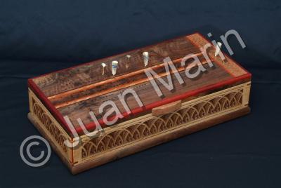 Cribbage Board Box - Cribbage Board Box - Basswood And Exotic Hard Woods