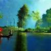 The Last Journey - Acrylic Paintings - By Augustyn Engty, Landscape Painting Artist