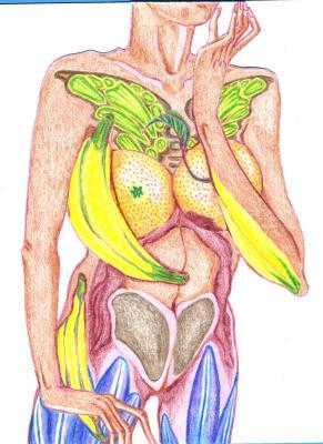 Cards - Fruit Fairy - Colored Pencils