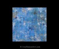 Blue Noise - Acrylic And Mixed Media On Can Paintings - By Ivette Kjelsrud, Abstract Painting Artist