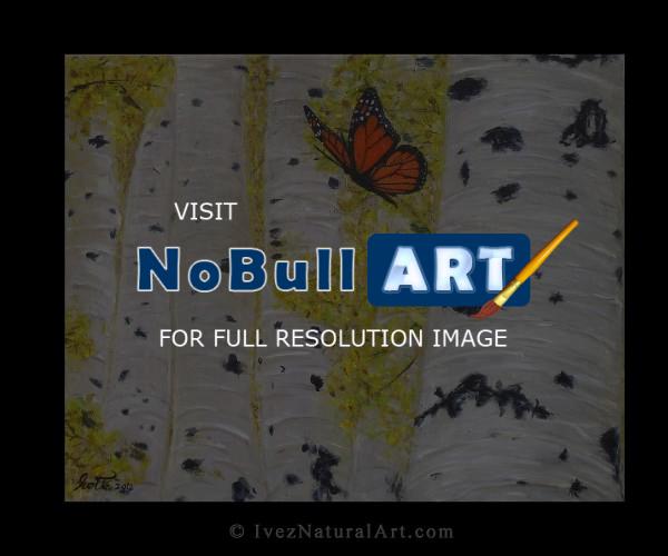 Butterflies - My Backyard - Acrylic On Canvas