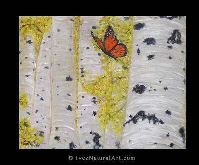 Butterflies - My Backyard - Acrylic On Canvas