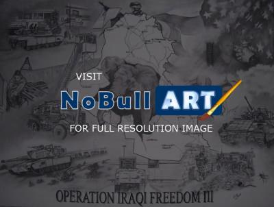Drawings - Operation Iraqi Freedom III - Pencil  Paper