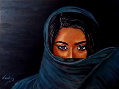 Portrait - Al-Andalus-1 - Oil On Streched Canvas