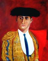 Portrait - Machaquito - Oil On Streched Canvas