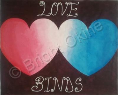 Acrylic On Paper - Love Binds - Acrylic