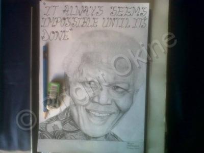 Pencil On Paper - Mandela - Pencil