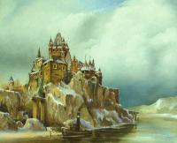 Castles - Reichsburg Cochem Germany - Oil