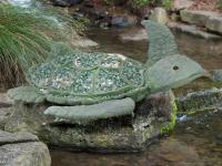 Sea Turtle - Cement Steel Glass Sculptures - By Solomon Bassoff-Faducci, Hand Sculpted Cement Sculpture Artist