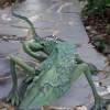 Iguana - Cement Steel Glass Sculptures - By Solomon Bassoff-Faducci, Hand Sculpted Cement Sculpture Artist