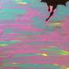 Batman In The Pink - Acrylic Paintings - By Eric Rittenhouse, Pre Post Modern Japanese Pop Painting Artist