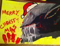 Alien Christmas - Acrylic Paintings - By Eric Rittenhouse, Pre Post Modern Japanese Pop Painting Artist