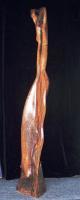 Coupled - Wood Sculptures - By Randolph Sanmillan, Abstract Sculpture Artist