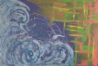 Water Meets Earth - Acrylic On Masonite Paintings - By Cassandra Buck, Expressionistic Painting Artist