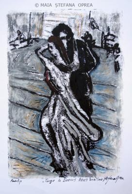 Figurative - Tango  In  Buenos  Aires I - Mixed Technique