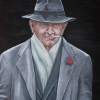 Spiffy Old Man - Acrylic On Canvas Paintings - By Judy Kirouac, Portrait Painting Artist