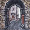 Via In Santo Stefano - Acrylic On Canvas Paintings - By Judy Kirouac, Realism Painting Artist