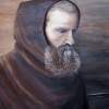 The Monk - Acrylic On Canvas Paintings - By Judy Kirouac, Portrait Painting Artist