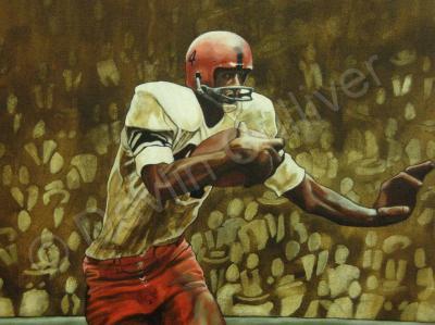 Sports - Ernie Davis- Alone On His Stage - Acrylic