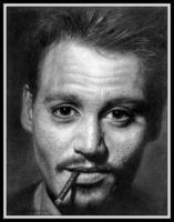 J D - Graphite Drawings - By Wayne Kostopolus, Realism Drawing Artist