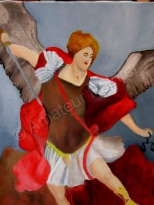 Amateurpainter - St Michael - Oil On Canvas