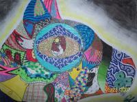 Untitled - Gel Pen And Pencil Drawings - By Gwen Opiela, Abstract Drawing Artist